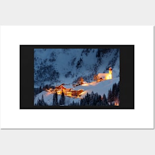 Skiing Resort Posters and Art